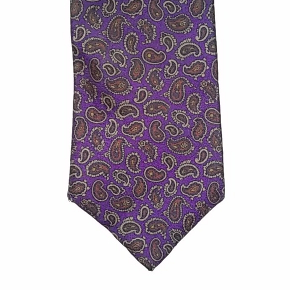 Westchester Classics purple w/paisley tie - 3 1/2" - Picture 1 of 4